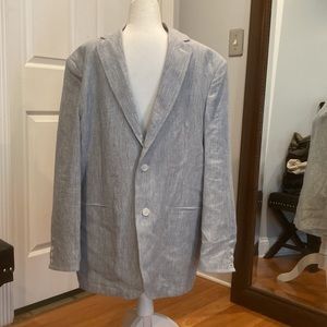 Tallia blue linen sport coat